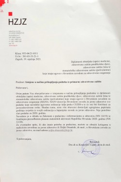 HZJZ izmjene prikupljanje podataka